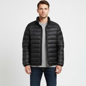 Eddie Bauer | Mens Black 650 Goose Down Puffer‎ Jacket Size S